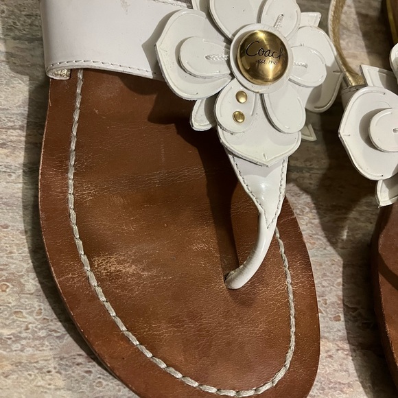 Coach thong sandals with embossed daisies - Picture 7 of 16